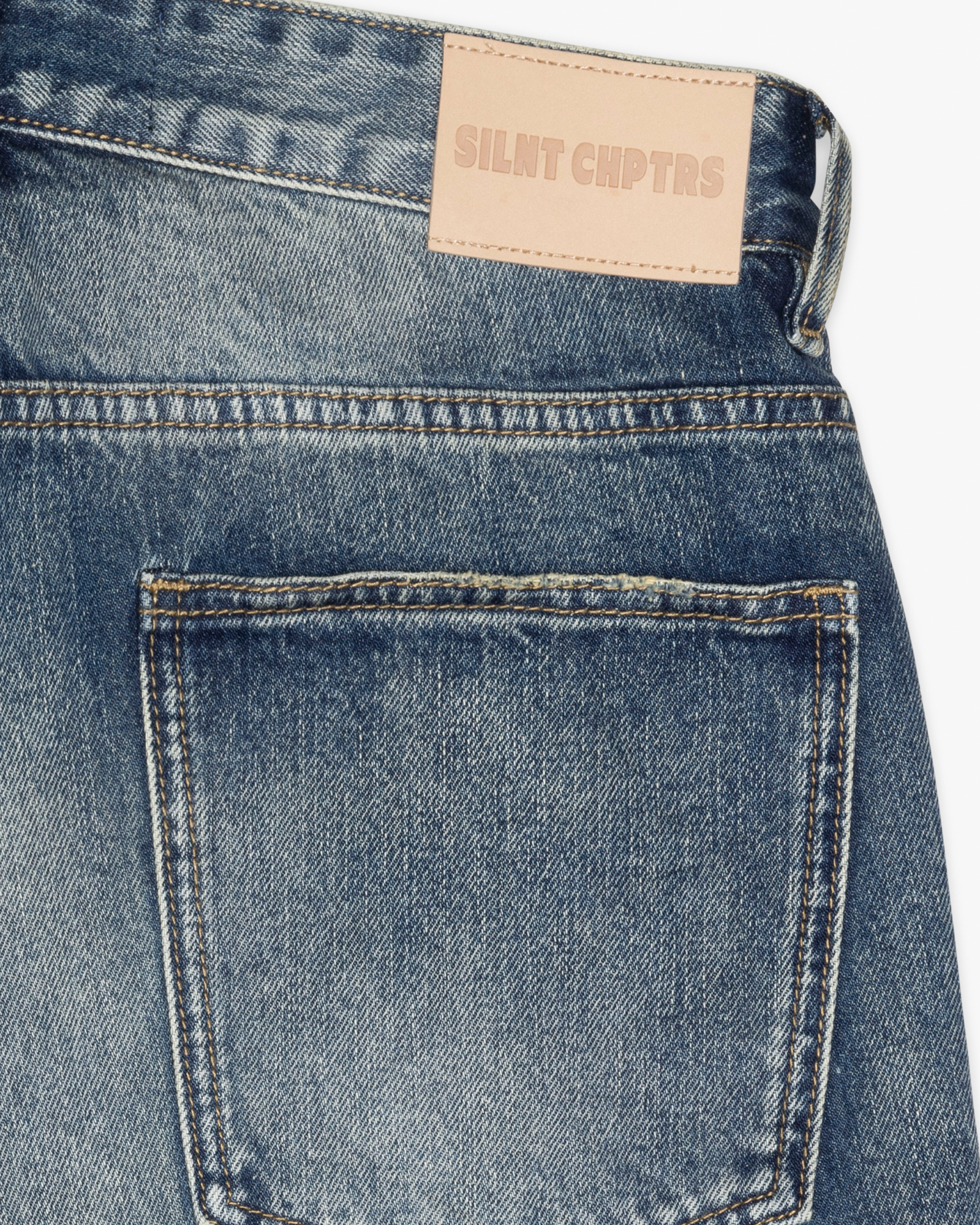 Silnt "Chptrs" Men's Shorts -Dark Blue Wash Shorts