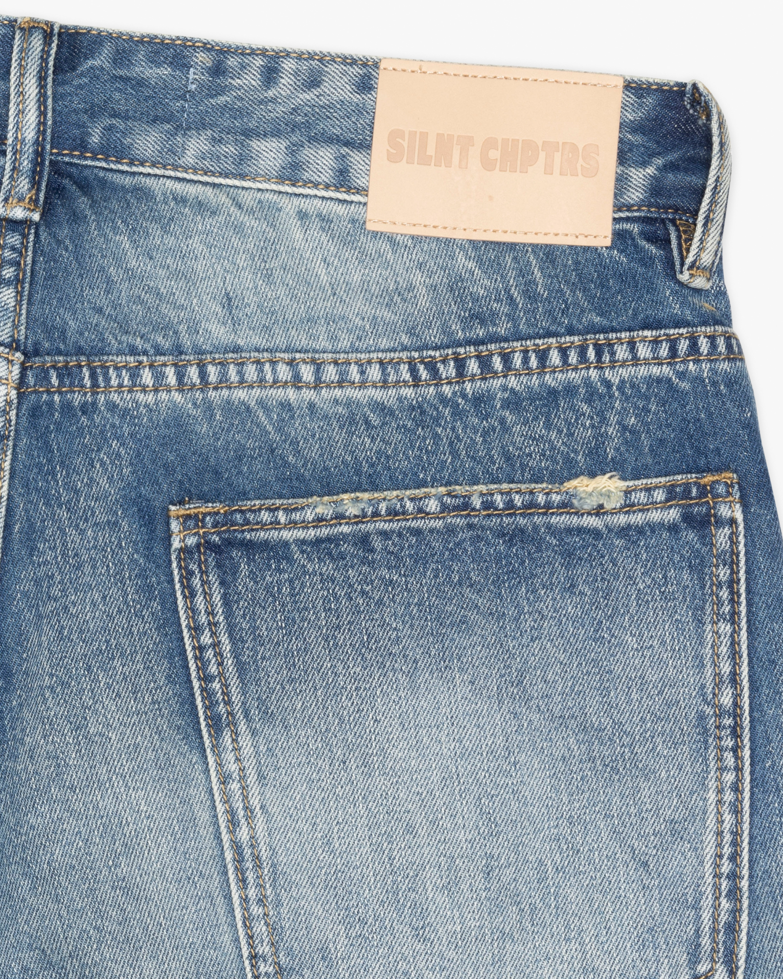Silnt "Chptrs" Men's Shorts - Medium Blue Washed