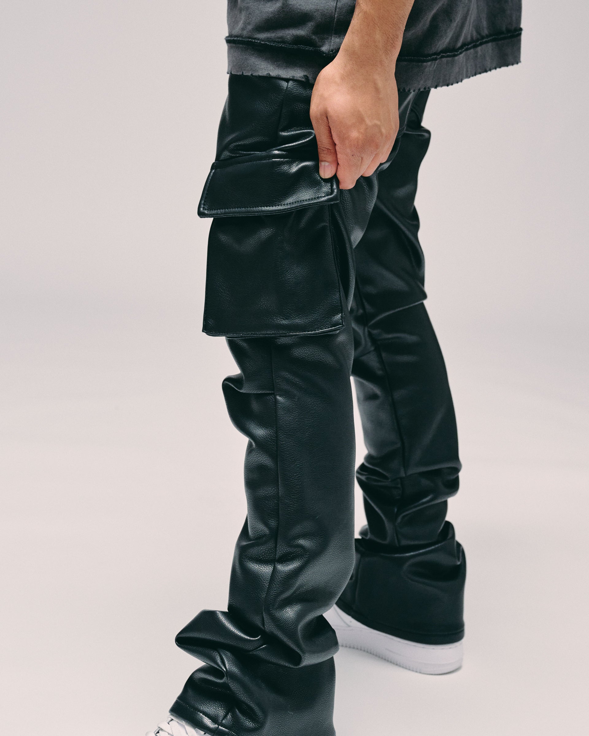 Silnt Chptrs Nightrider Cargo Pants - Stacked Black