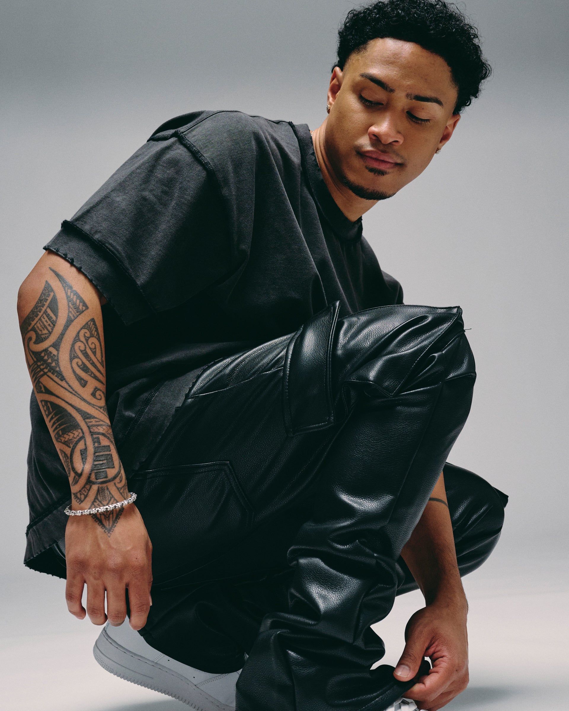 Silnt Chptrs Nightrider Cargo Pants - Stacked Black