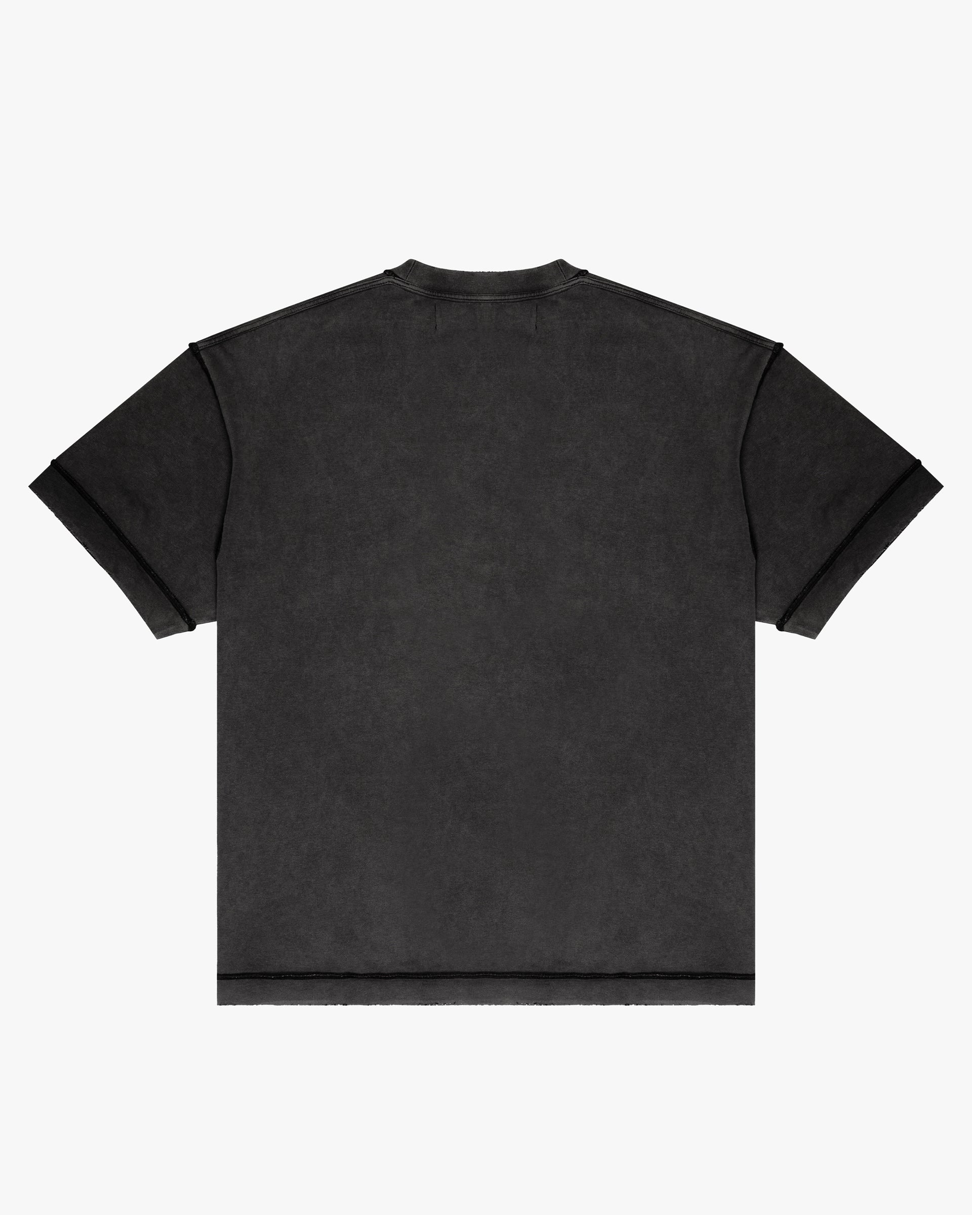 Silnt Chptrs Necessities Stitch Tee - Raw Hem Vintage Black