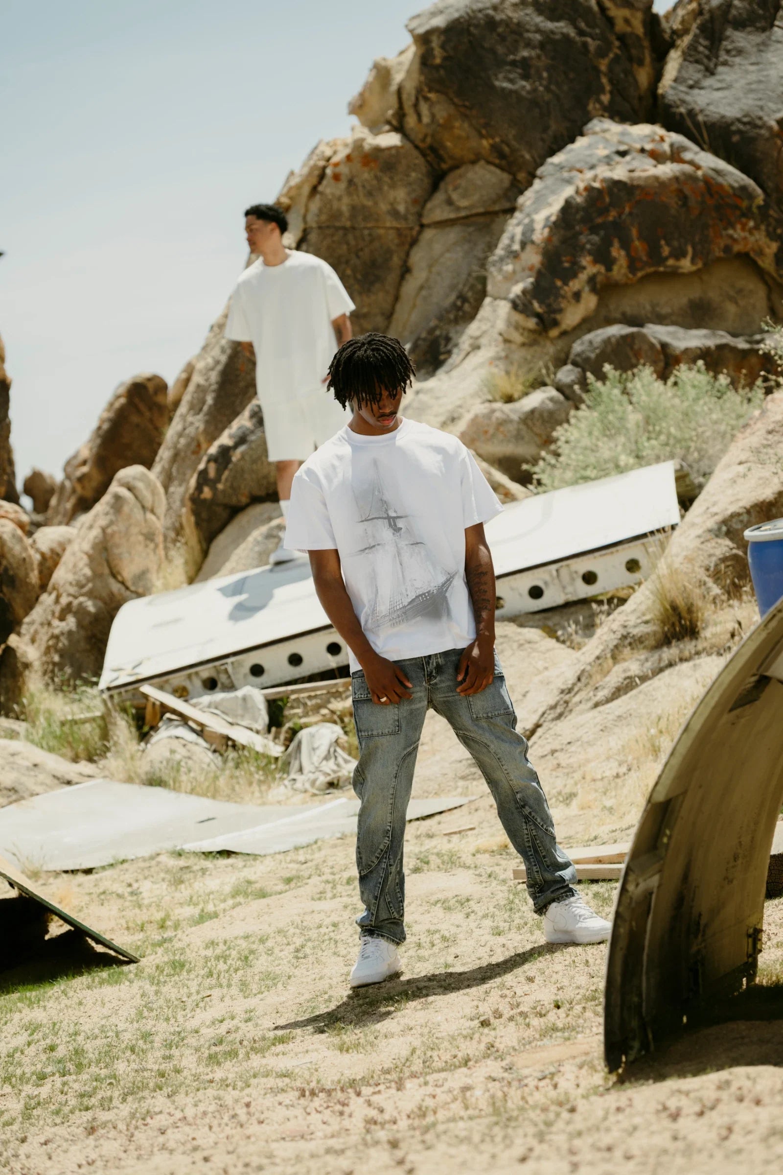 Silnt Chptrs Ship Tee - Oversized Graphic