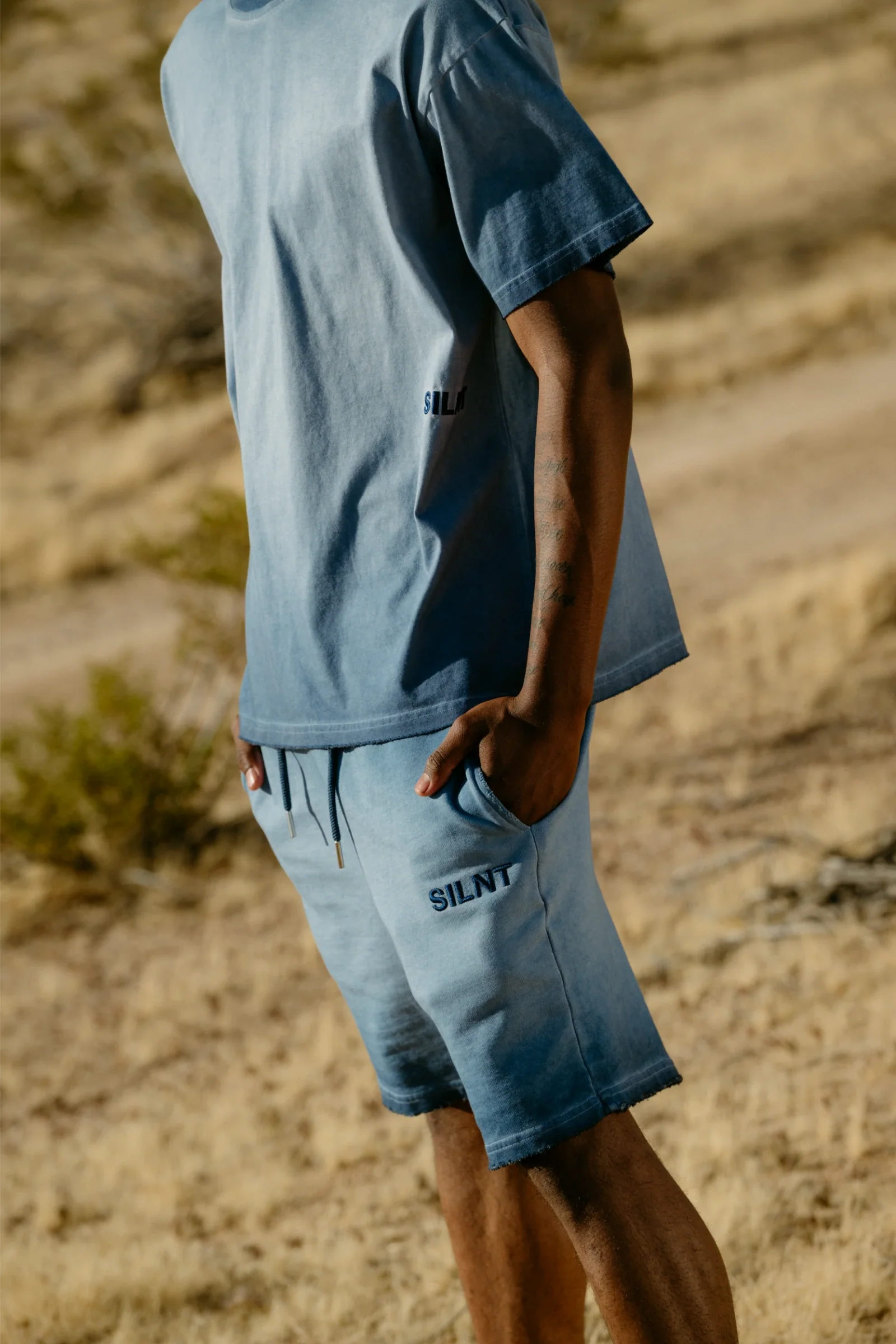 Silnt Chptrs Dip-Dye Shorts - Frayed Hem