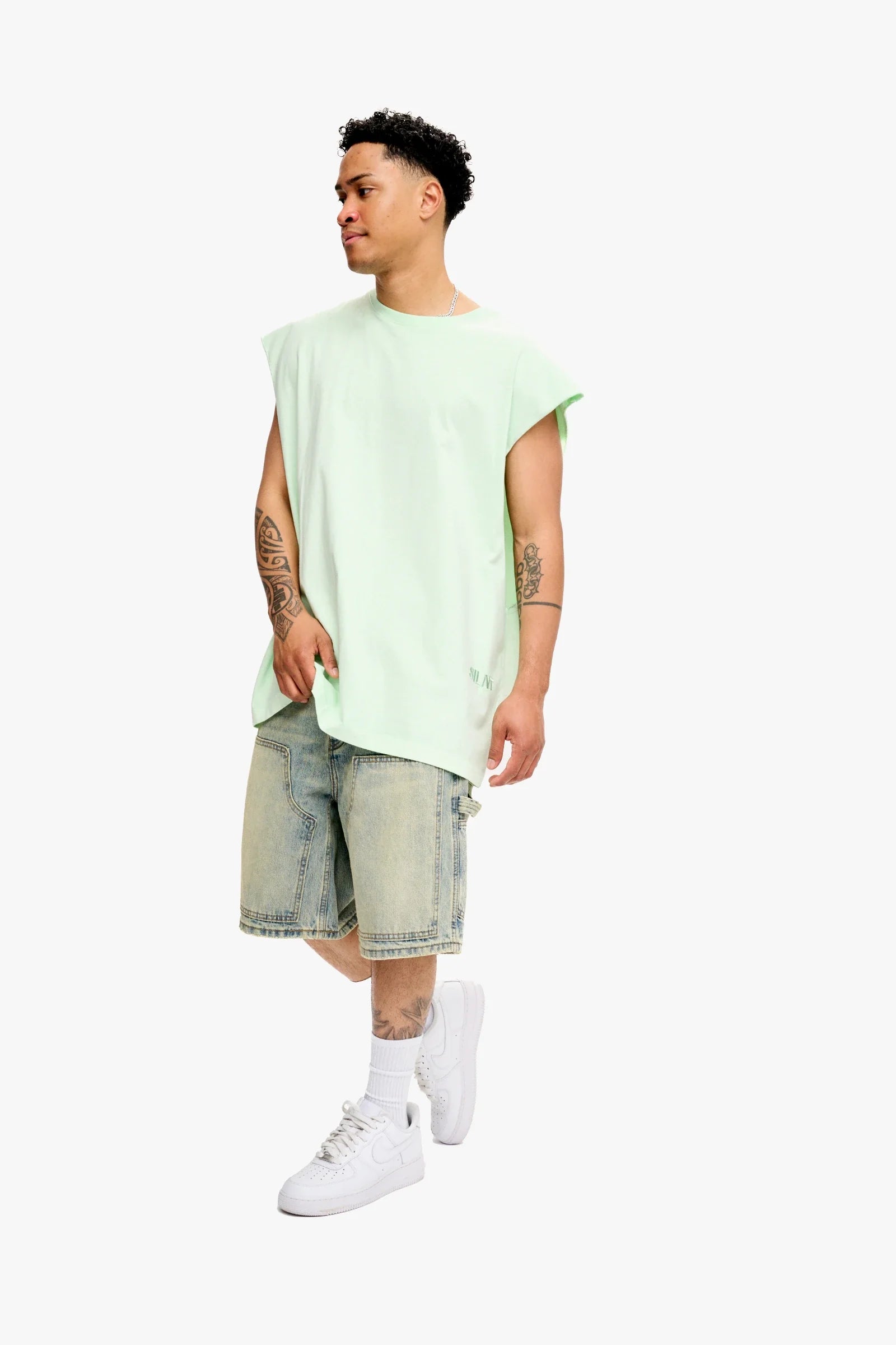 Silnt Chptrs Raw T-Shirt - Sleeveless