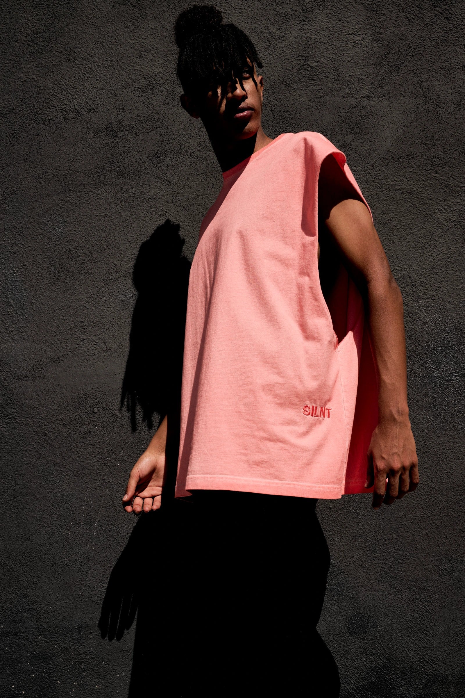 Silnt Chptrs Raw Edge Tee - Oversized
