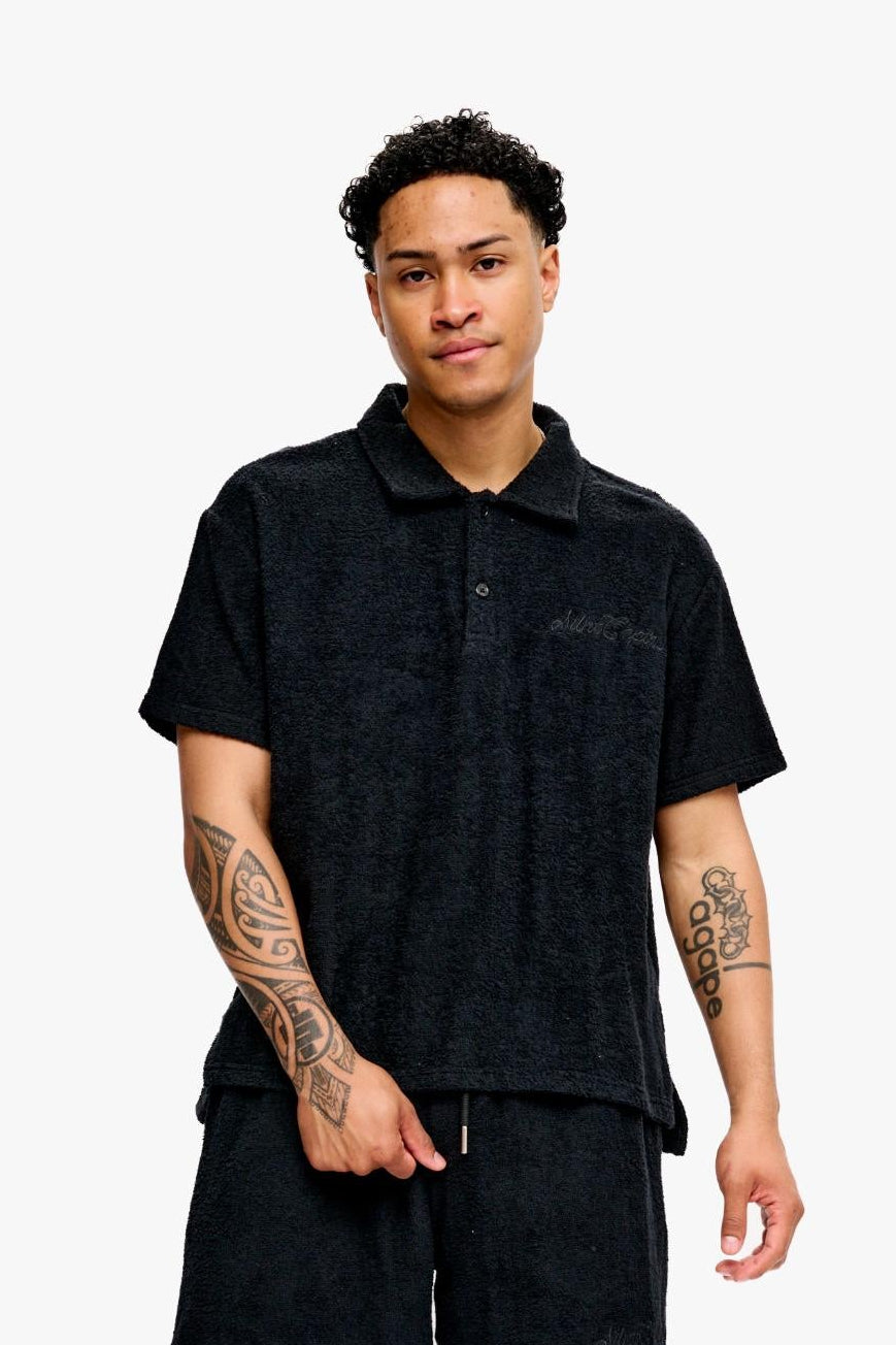 Silnt Chptrs Relevant Polo Shirt - Terry Cloth