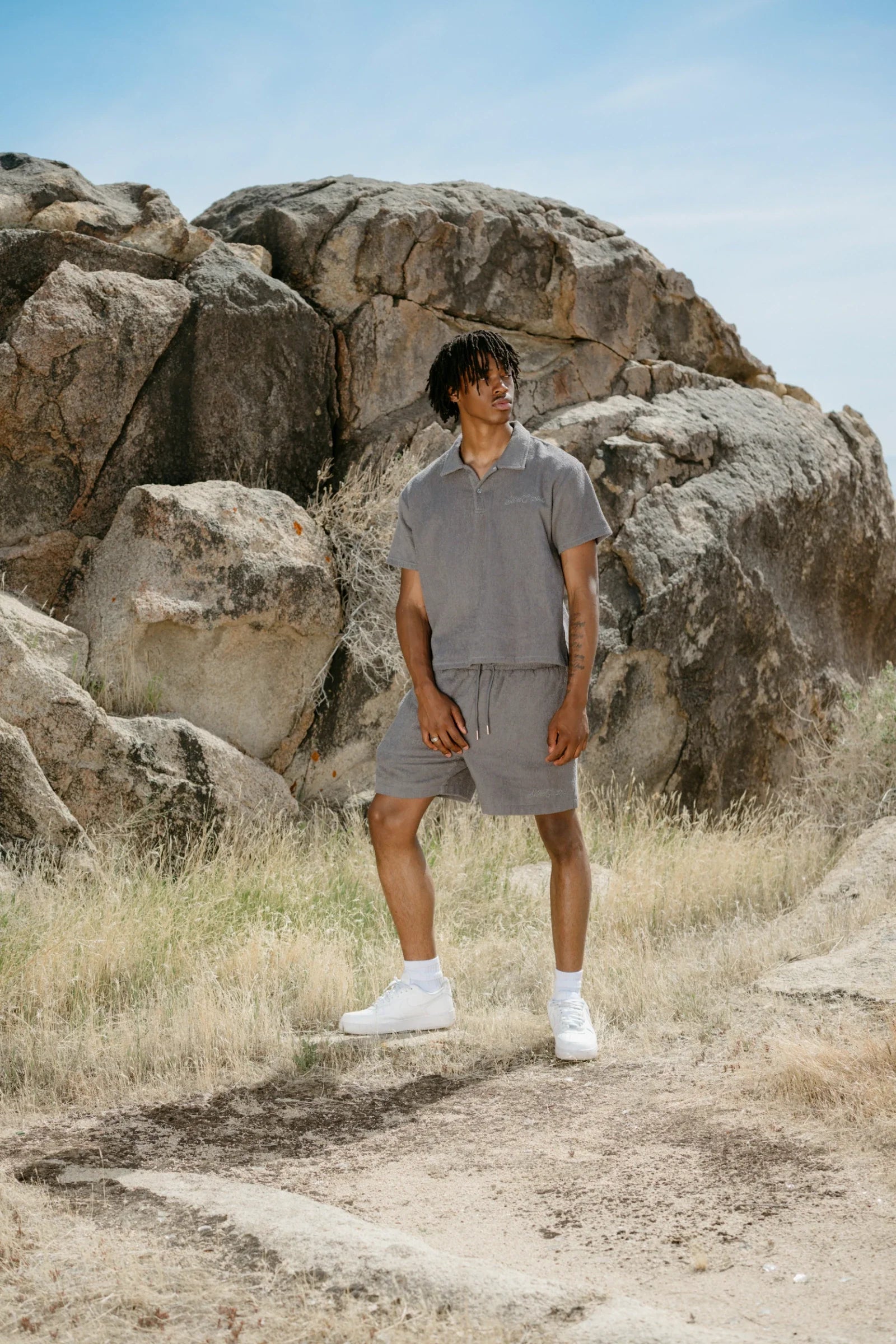 Silnt Chptrs Textured Shorts - Relaxed Fit