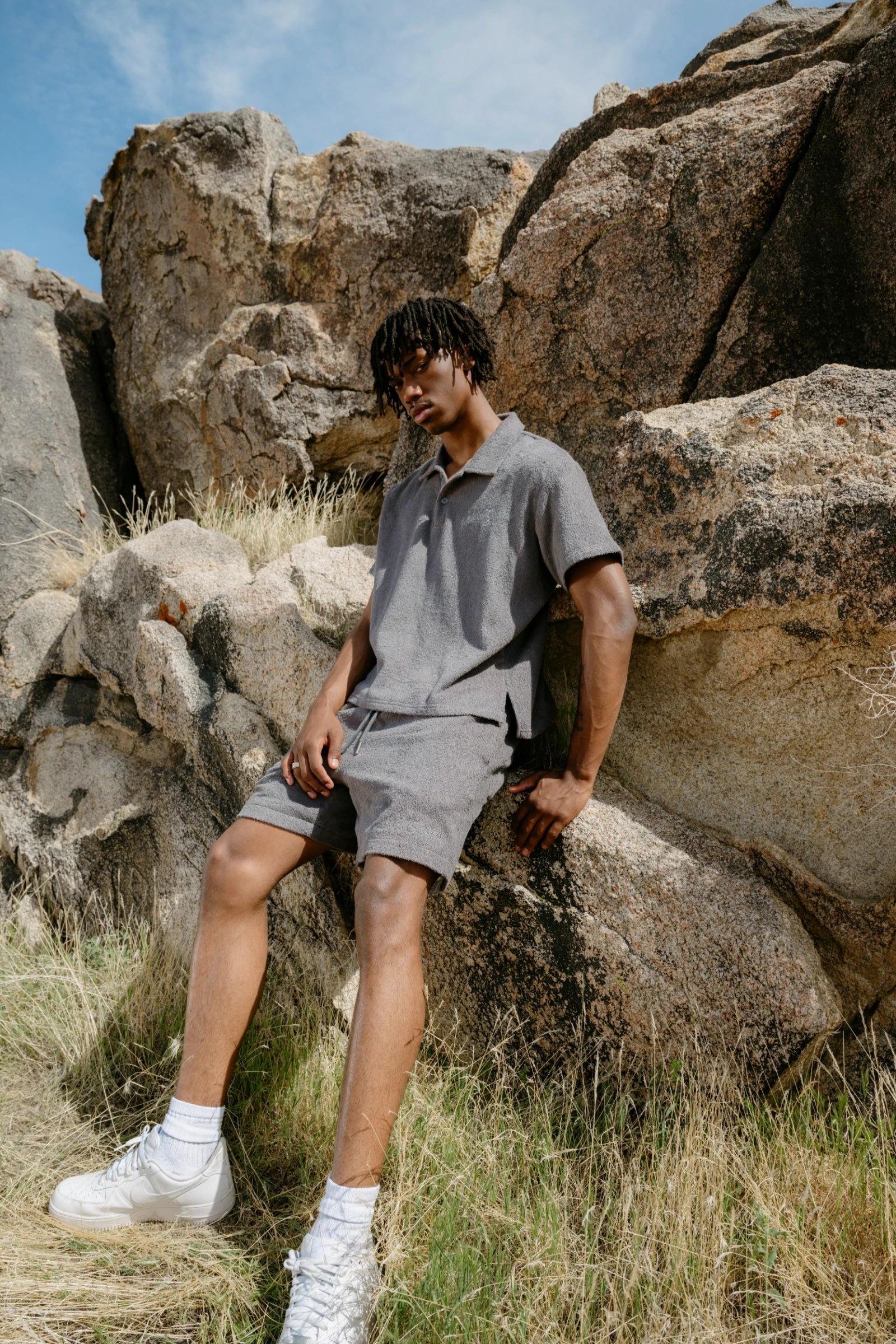 Silnt Chptrs Textured Shorts - Relaxed Fit
