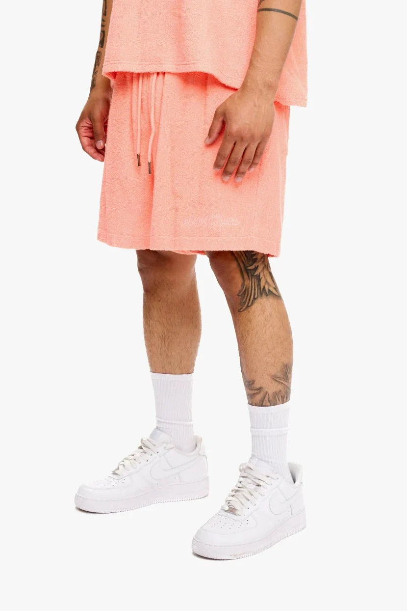 Silnt Chptrs Embroidered Shorts - Terry Fabric