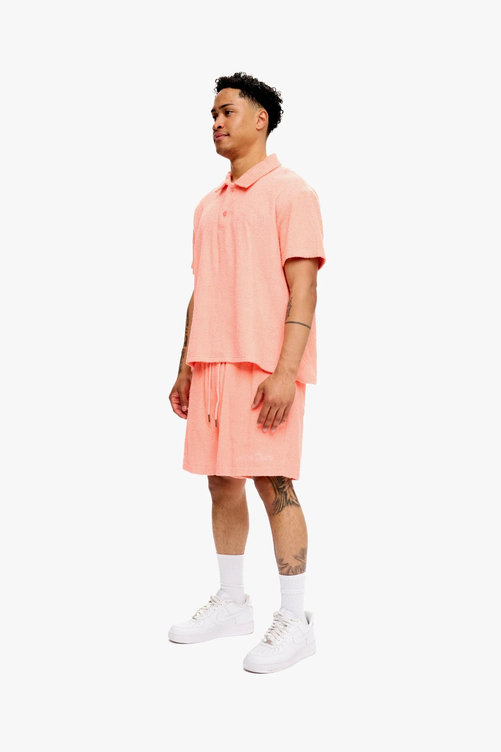 Silnt Chptrs Embroidered Shorts - Terry Fabric