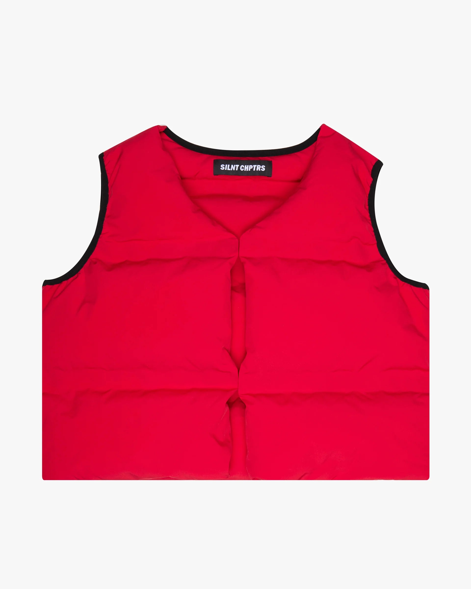 "TROPHIES" PUFFER VEST RED