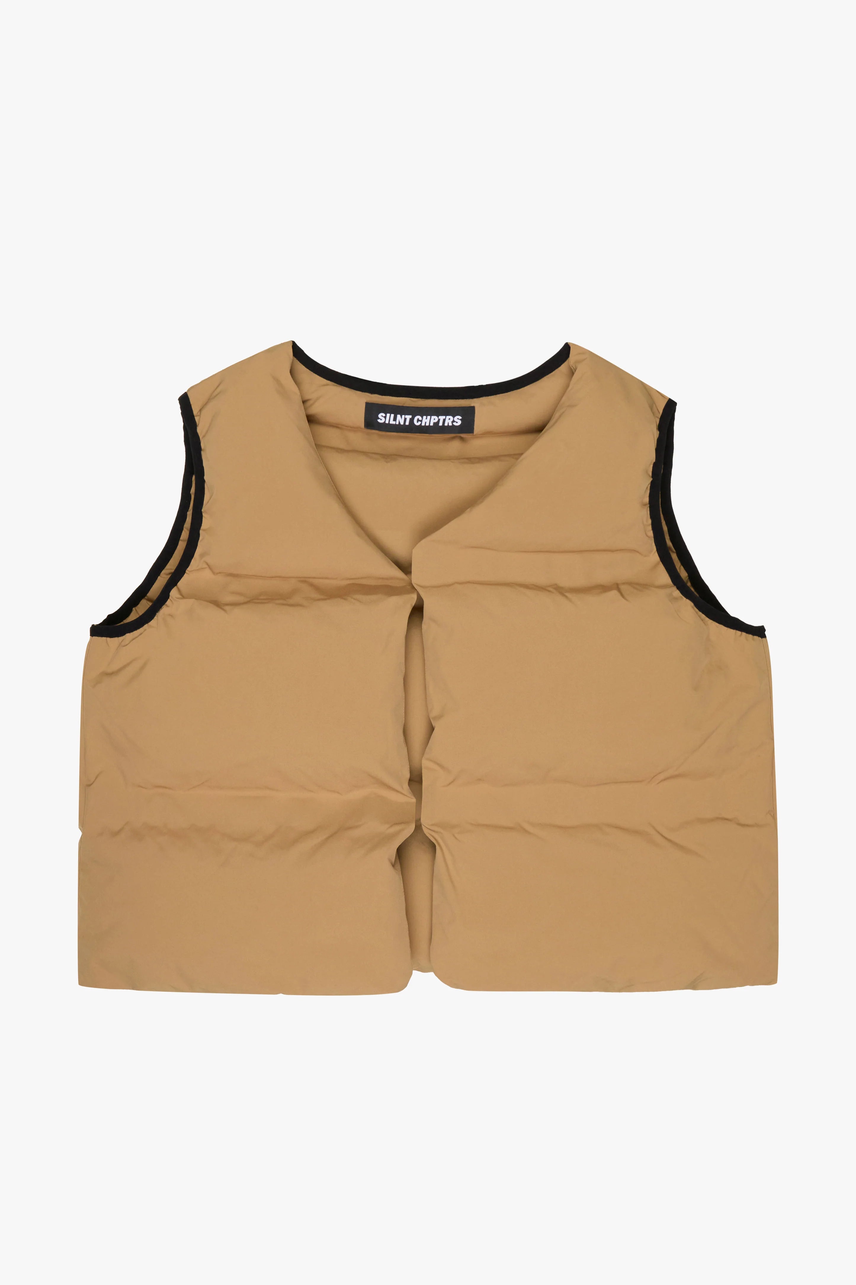 "TROPHIES" PUFFER VEST KHAKI