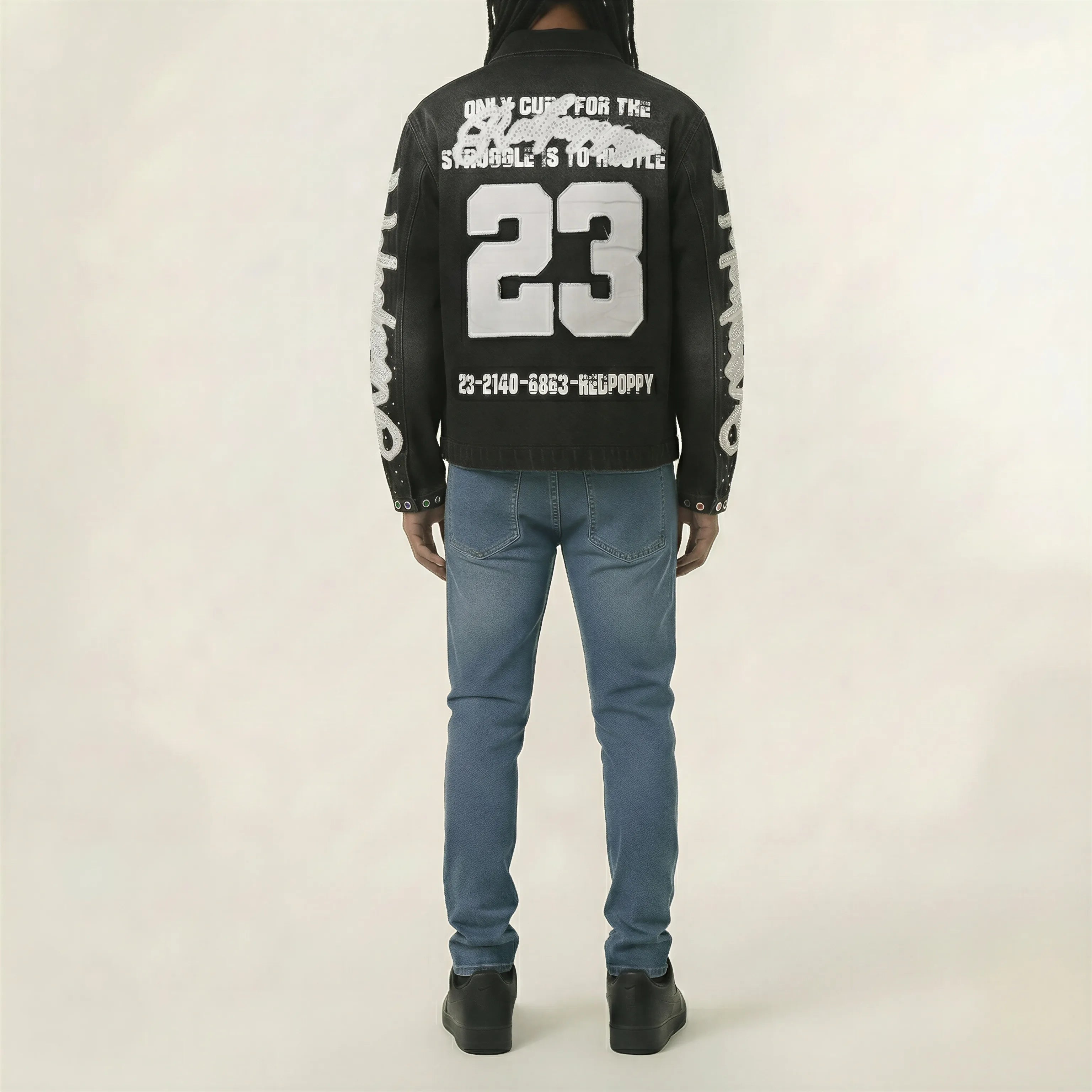 Red Poppy Jacket - Black