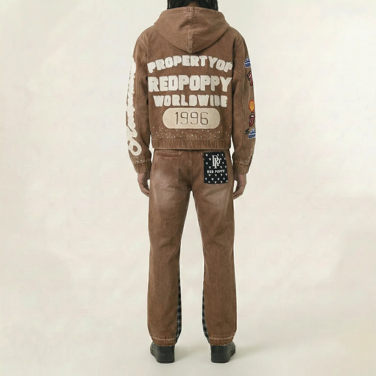 Red Poppy Jeans - Brown