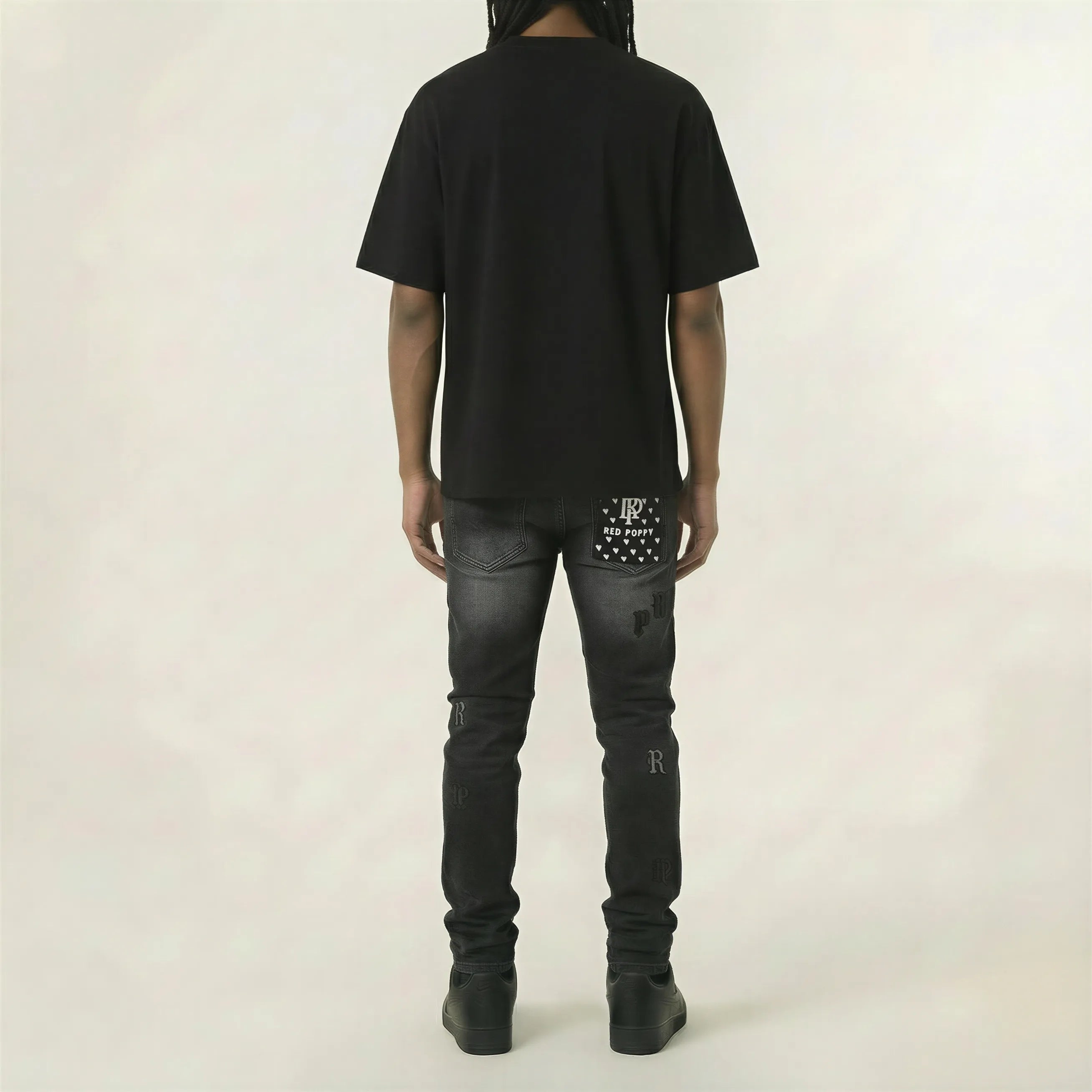 Red Poppy Jeans - Black Wash