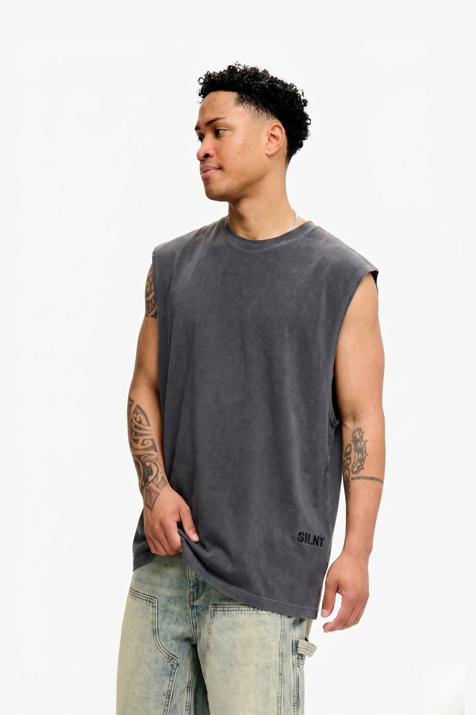 Silnt Chptrs Detached T-Shirt - Oversized