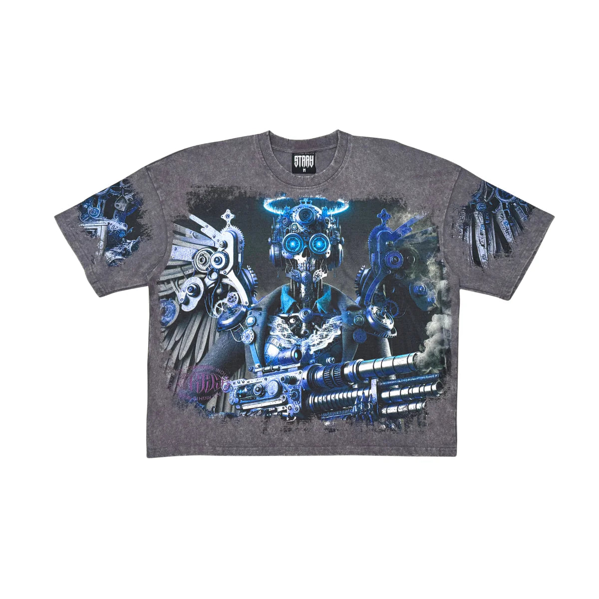 Stray Cyborg Angel T-Shirt - Graphic Print
