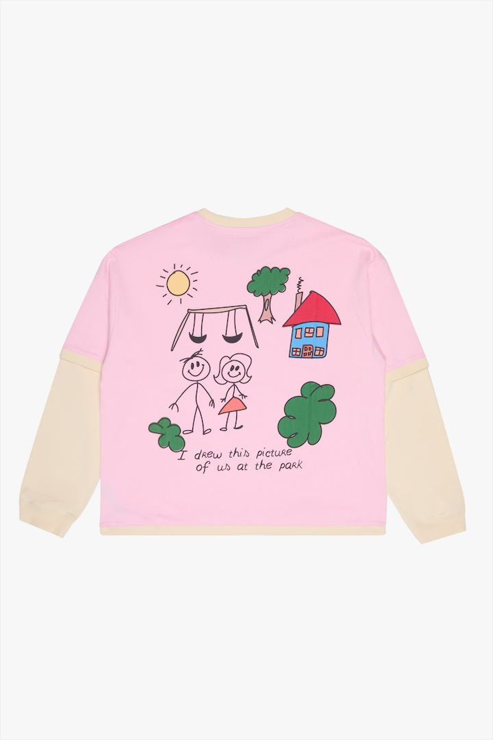 6Th Nbrhd Drawing Men's T-Shirt - Pink