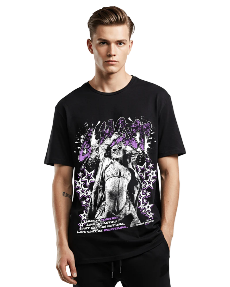 G WEST Rhinestone Heat Check Tee