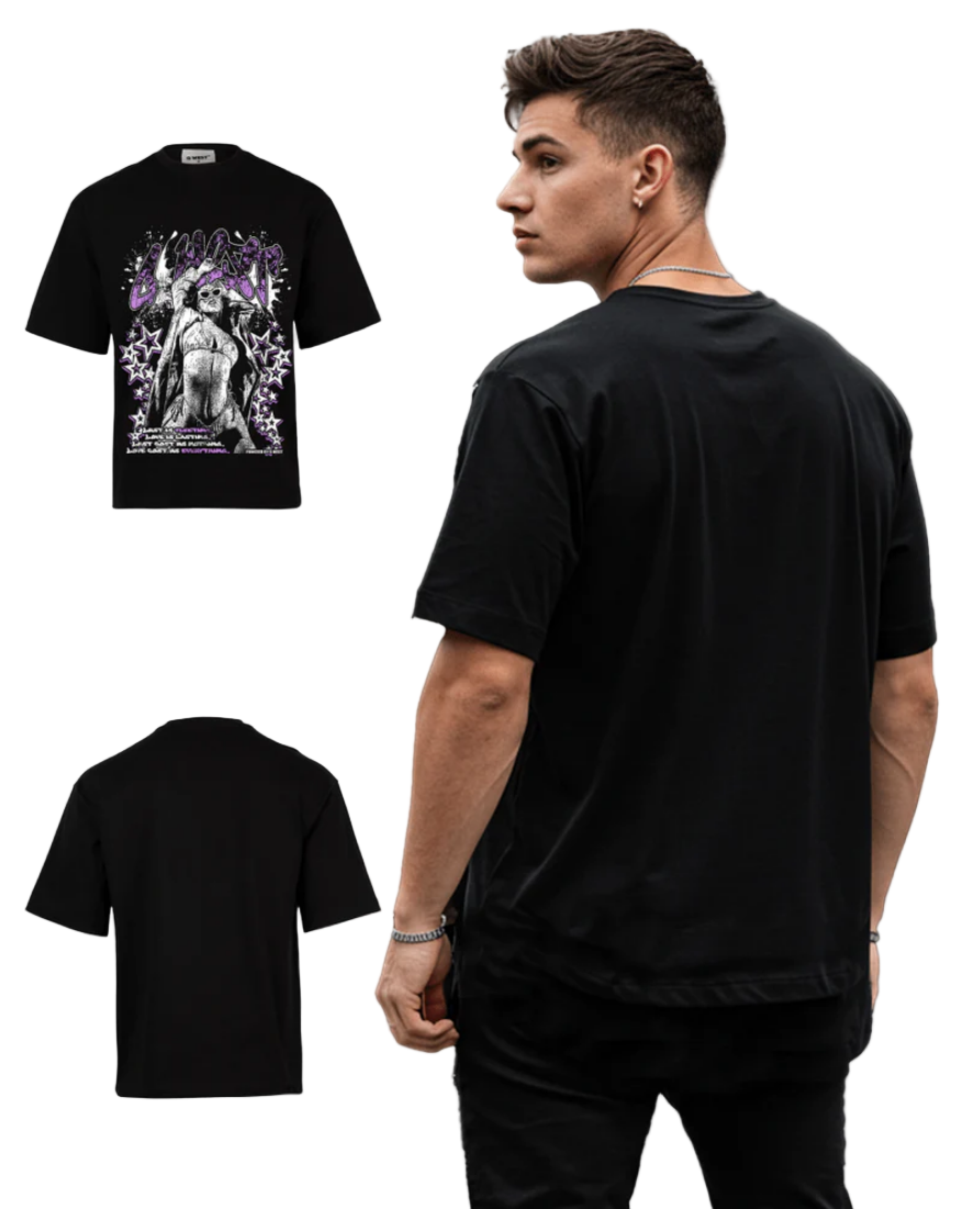 G WEST Rhinestone Heat Check Tee