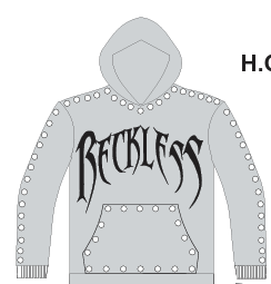 Focus Reckless Stud Hoodie - Studded Detailing