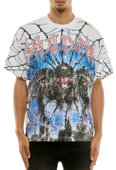 KDNK Shadow T-Shirt – White Graphic Tee