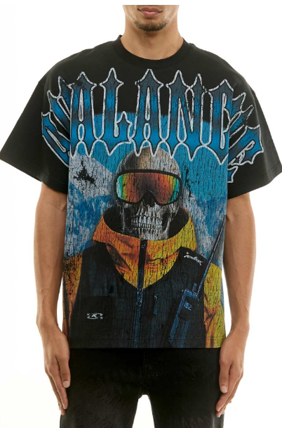 KDNK Avalnche T-Shirt – Black Graphic Tee