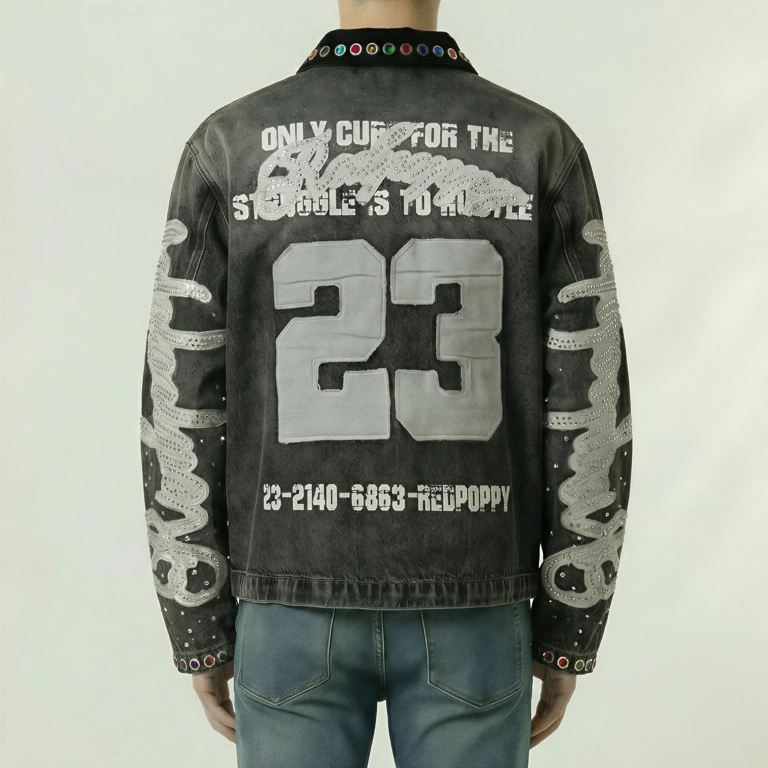 Red Poppy Jacket - Black