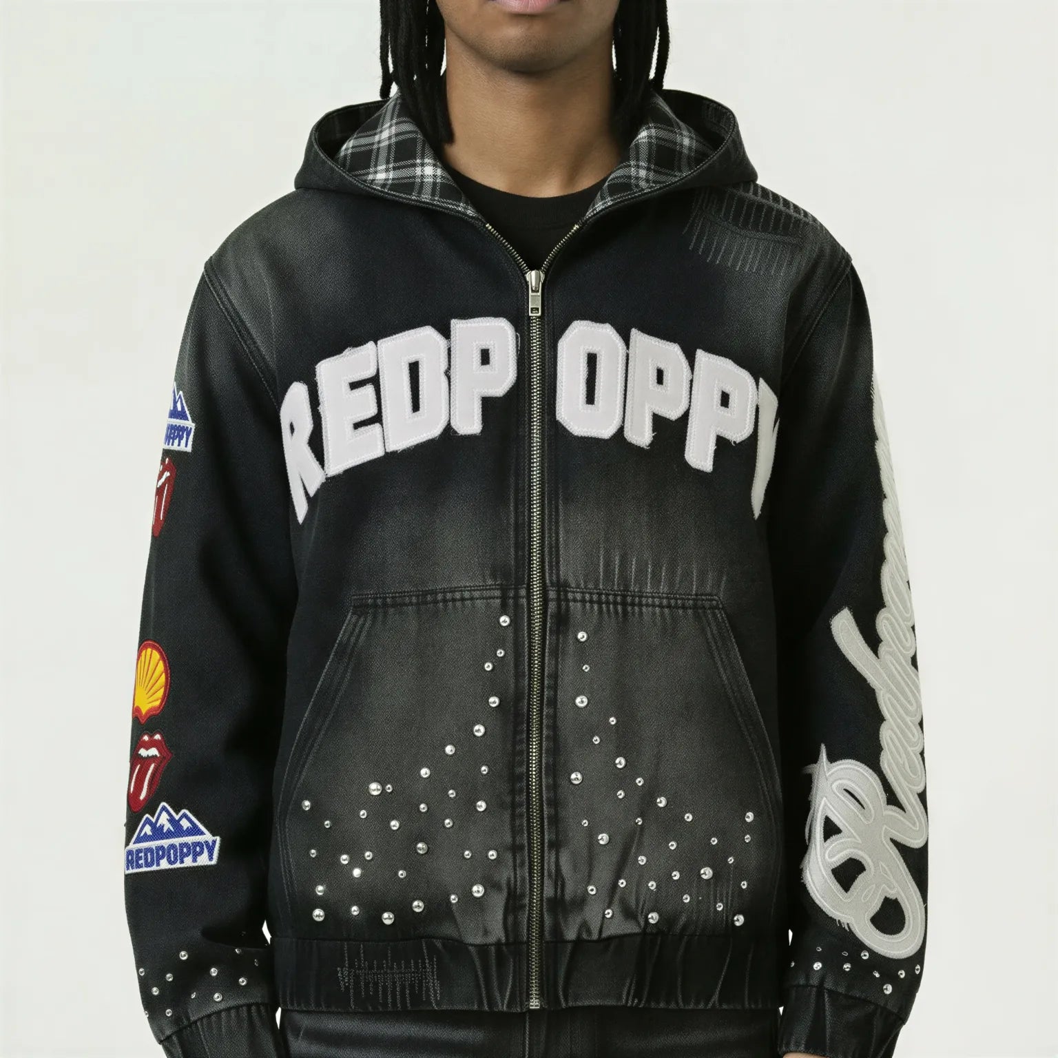 Red Poppy Jacket - Black