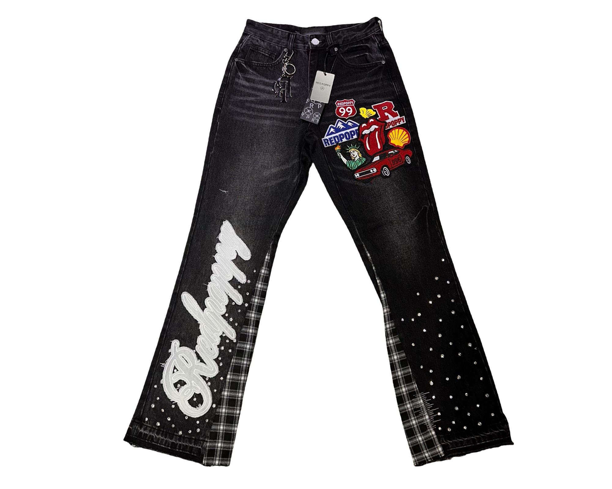 Red Poppy Jeans - Black