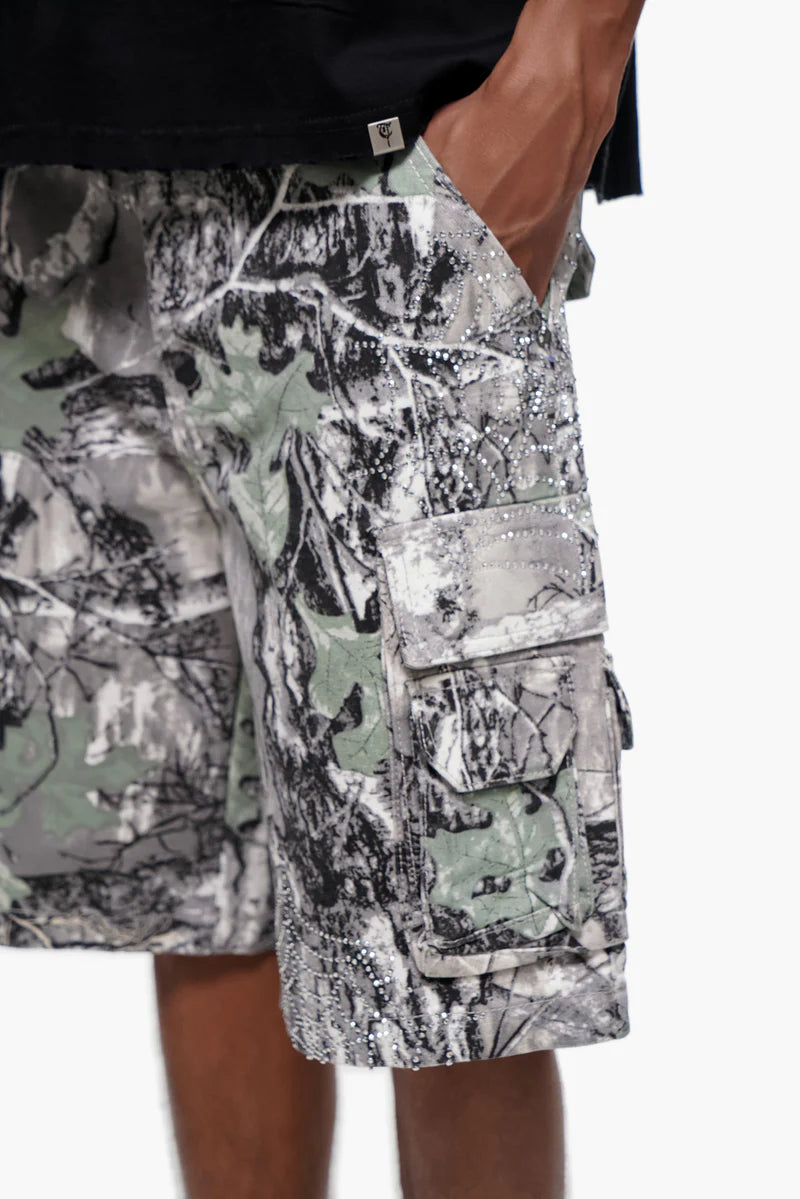 Trnchs Camo Shorts - Raw Hem