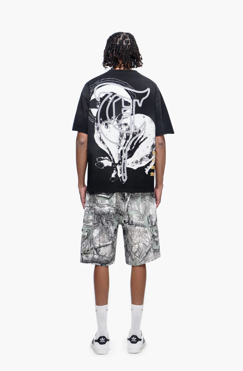 Trnchs Camo Shorts - Raw Hem