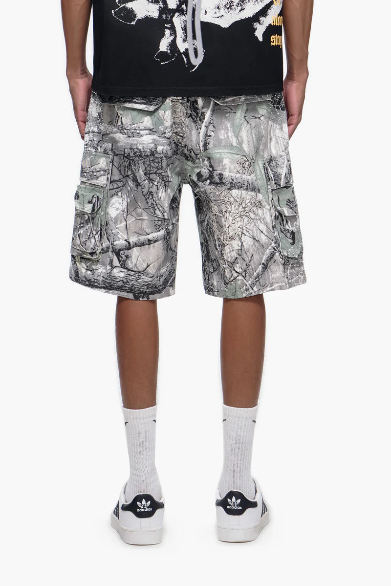 Trnchs Camo Shorts - Raw Hem