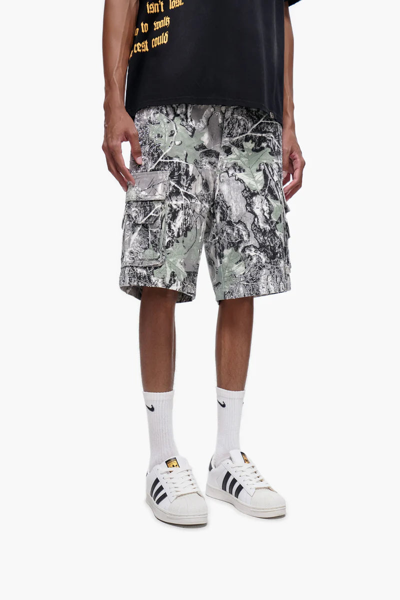 Trnchs Camo Shorts - Raw Hem