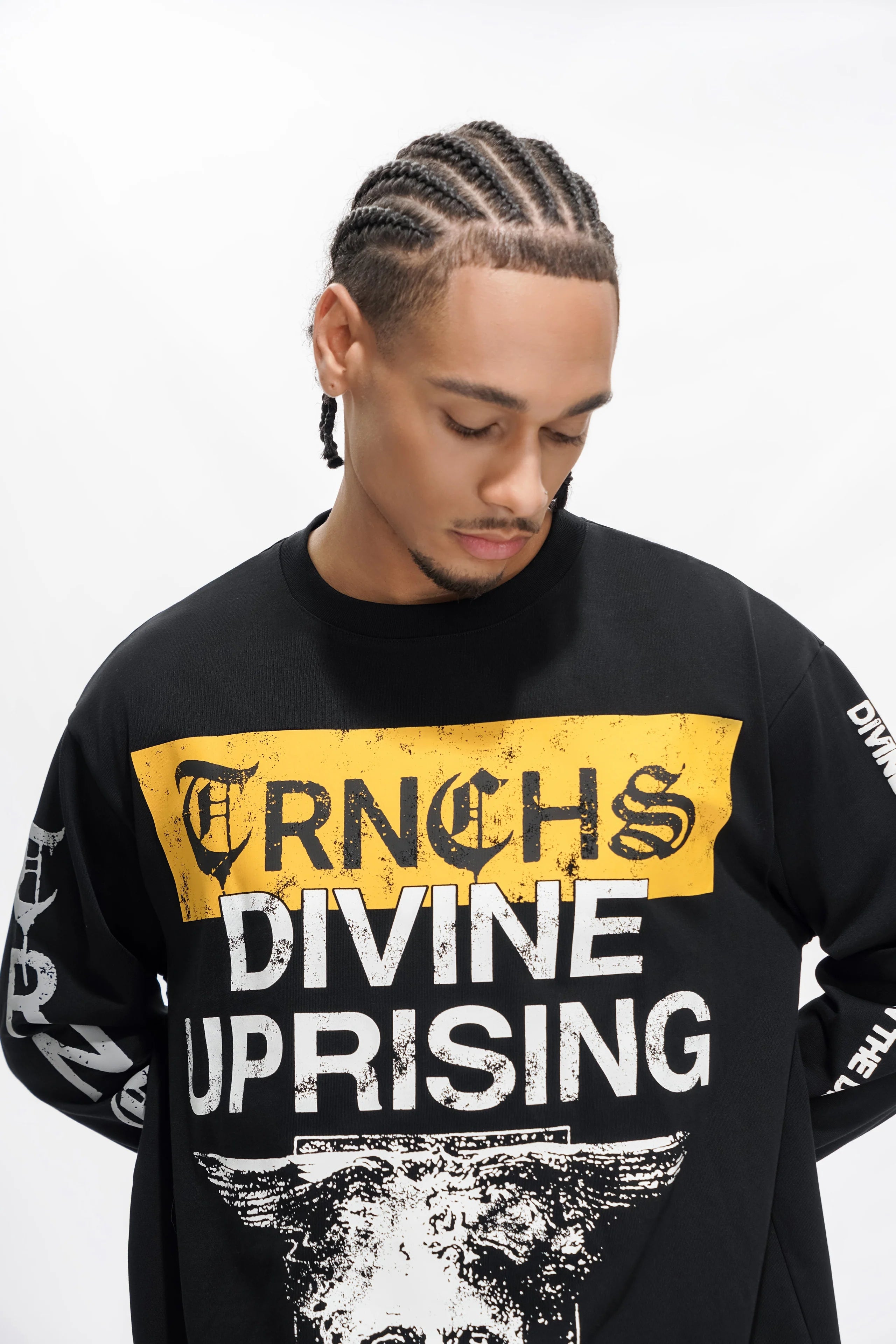 Trnchs Divine Uprising Men's Sweatshirt - Black