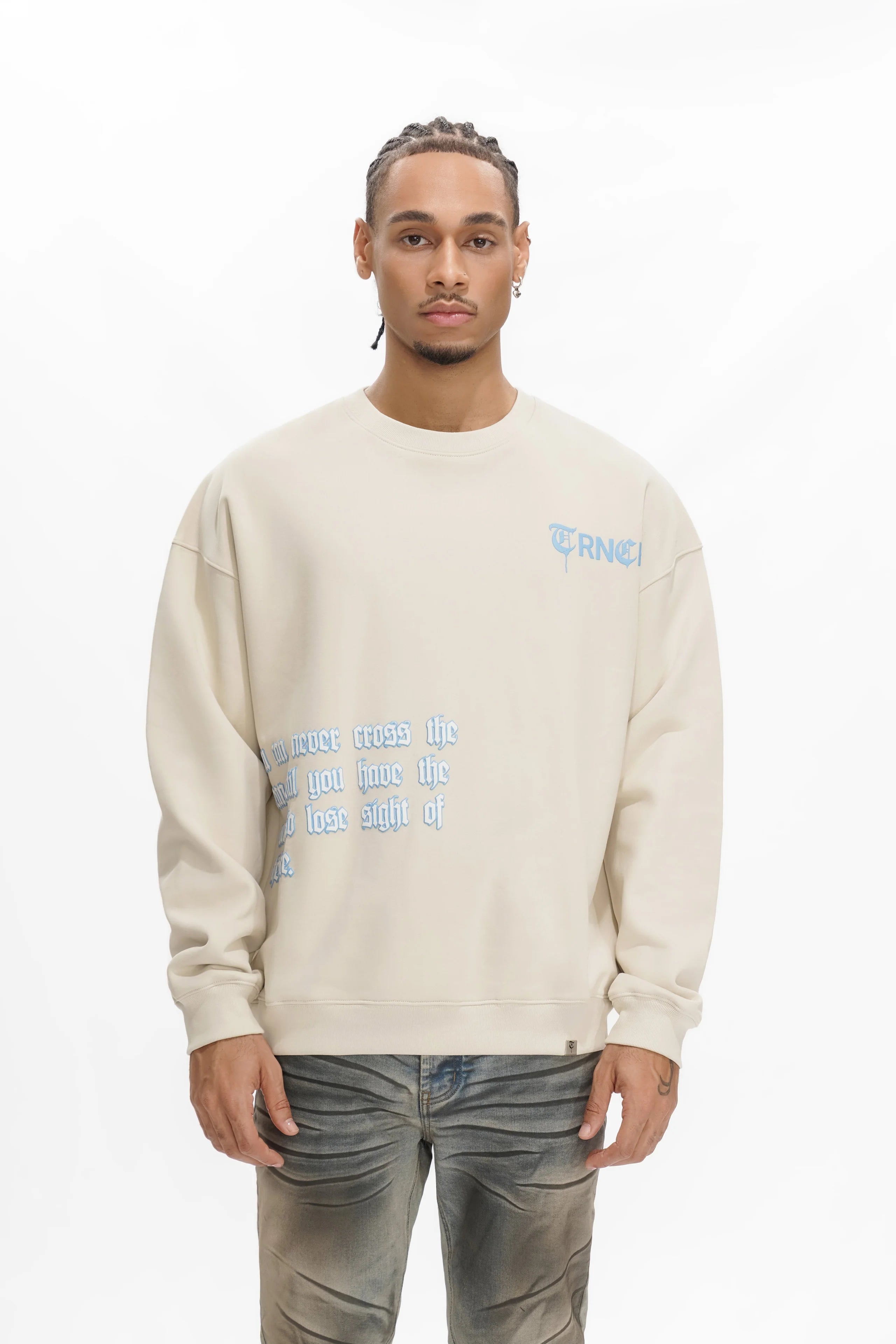 Trnchs Sight Of The Shore Sweater Men's - Beige