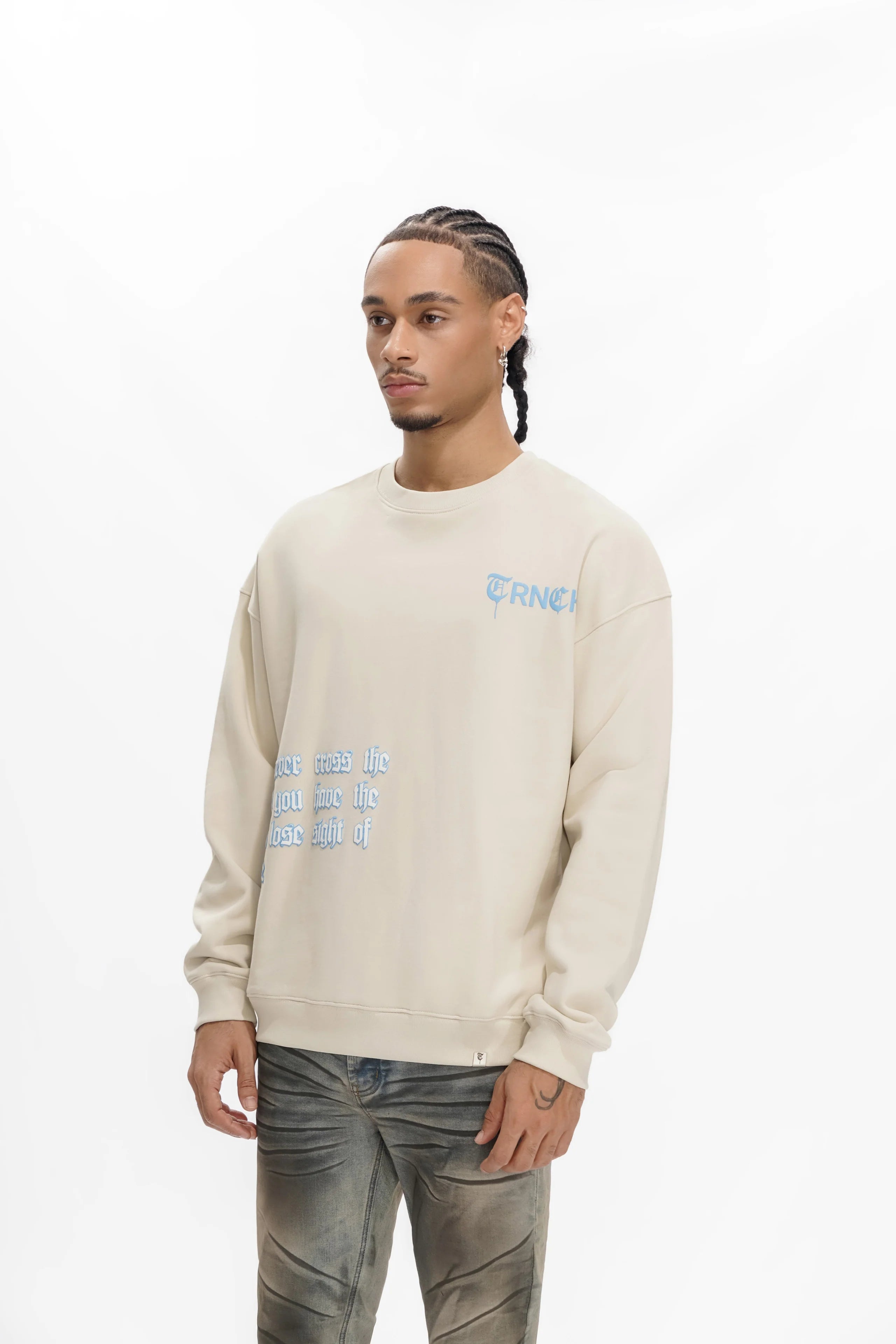 Trnchs Sight Of The Shore Sweater Men's - Beige