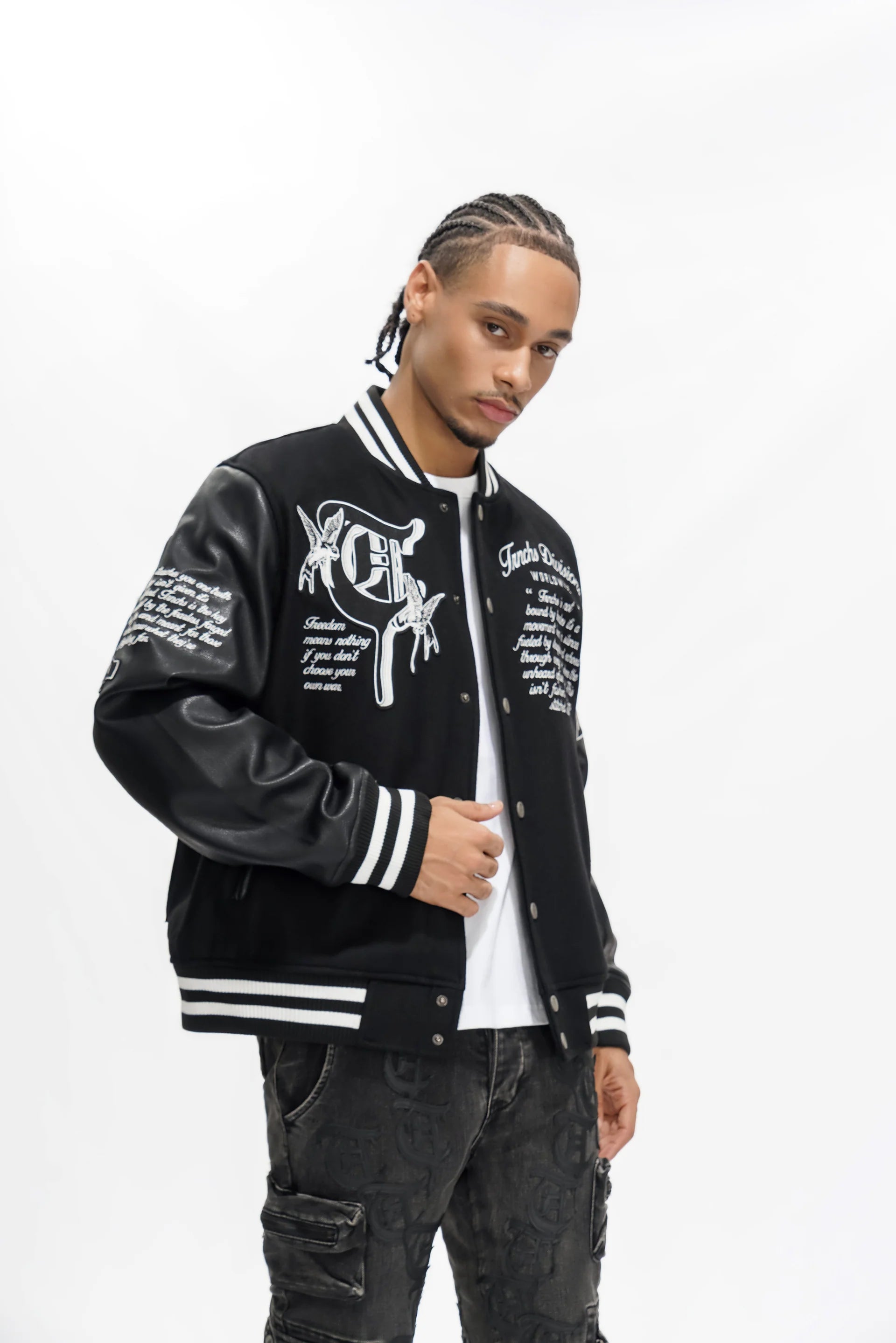 Trnchs Lead The Pack Varsity Jkt Men's Jacket - Black