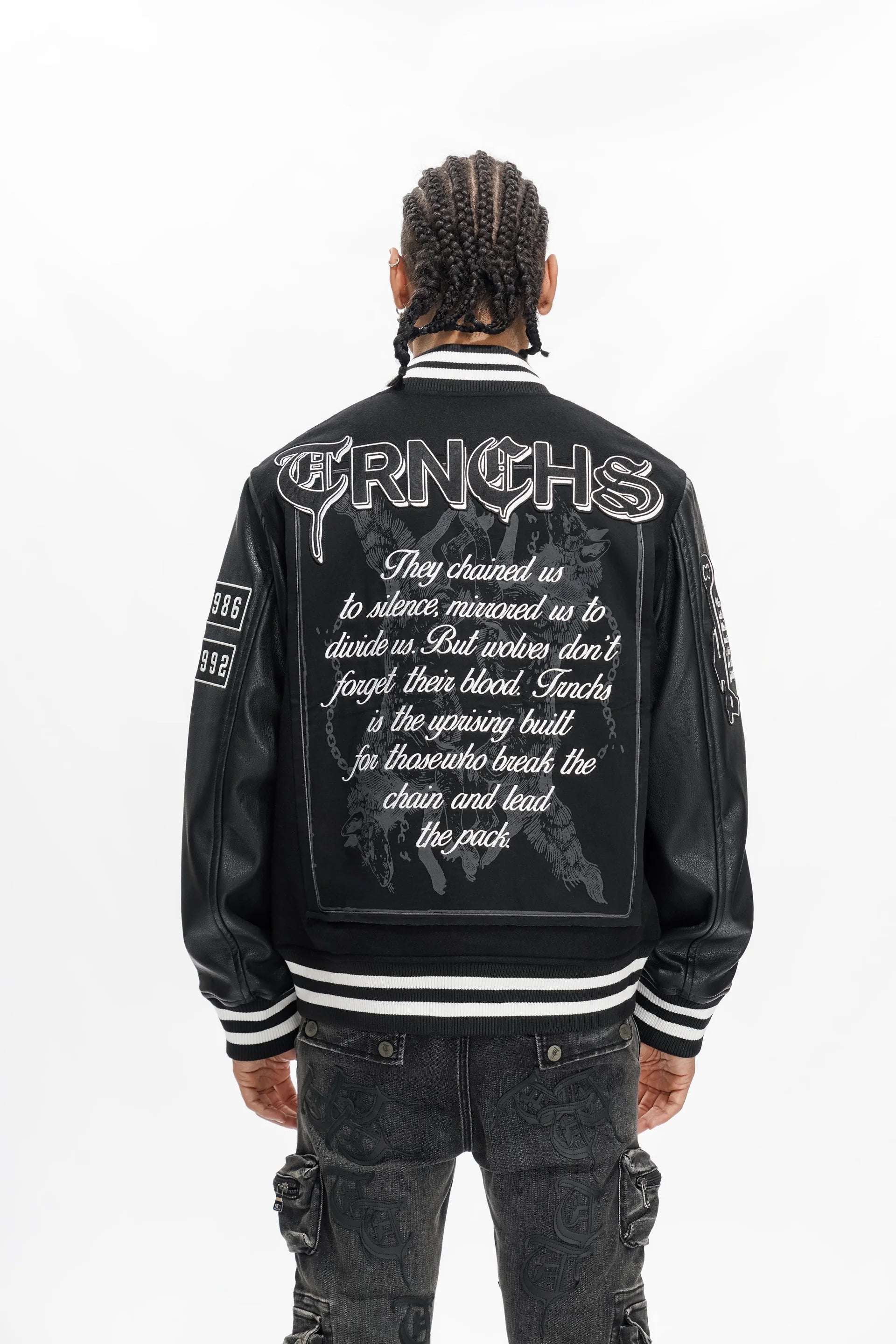 Trnchs Lead The Pack Varsity Jkt Men's Jacket - Black
