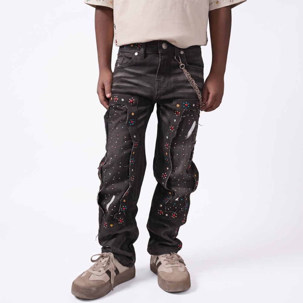 ELITE PREMIUM Mardi Gras Jeans Youth Black