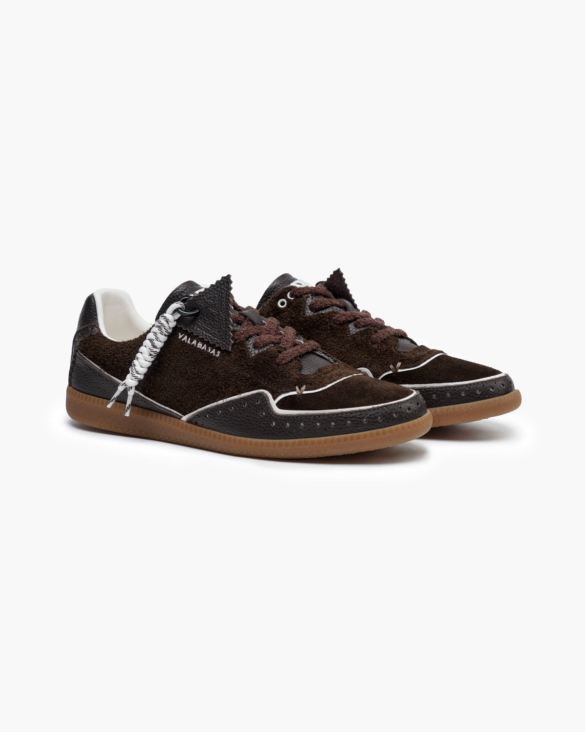 Valabasas Braided Sneakers - Perforated Earth/Creme