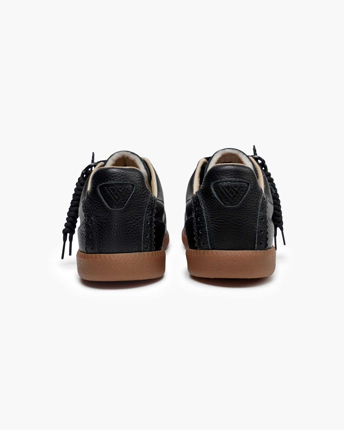 Valabasas Abel Sneakers - Braided Lace Black Leather