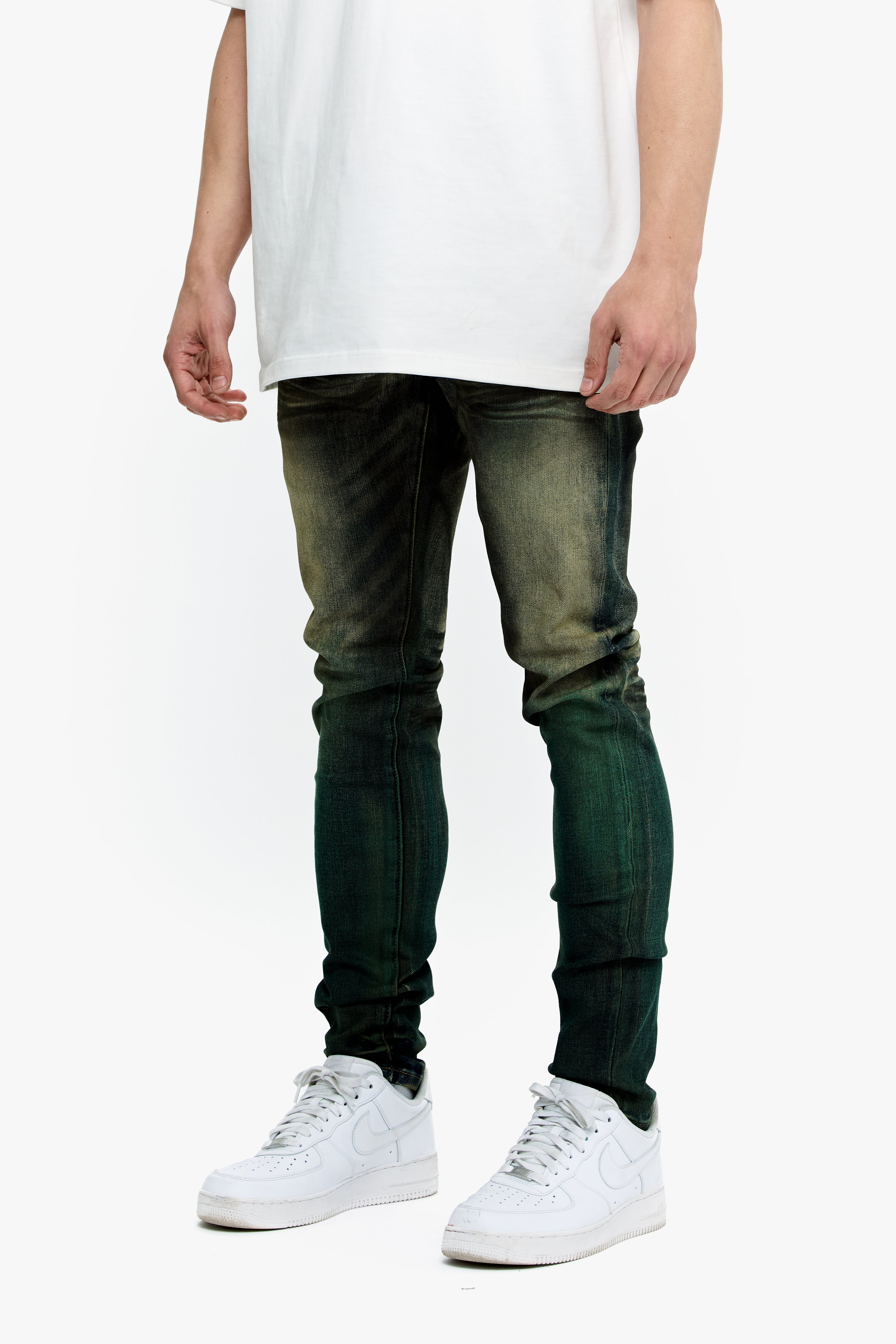 Valabasas Mr. Flex Skinny G-Vintage Blue Men's Jeans - Green Wash