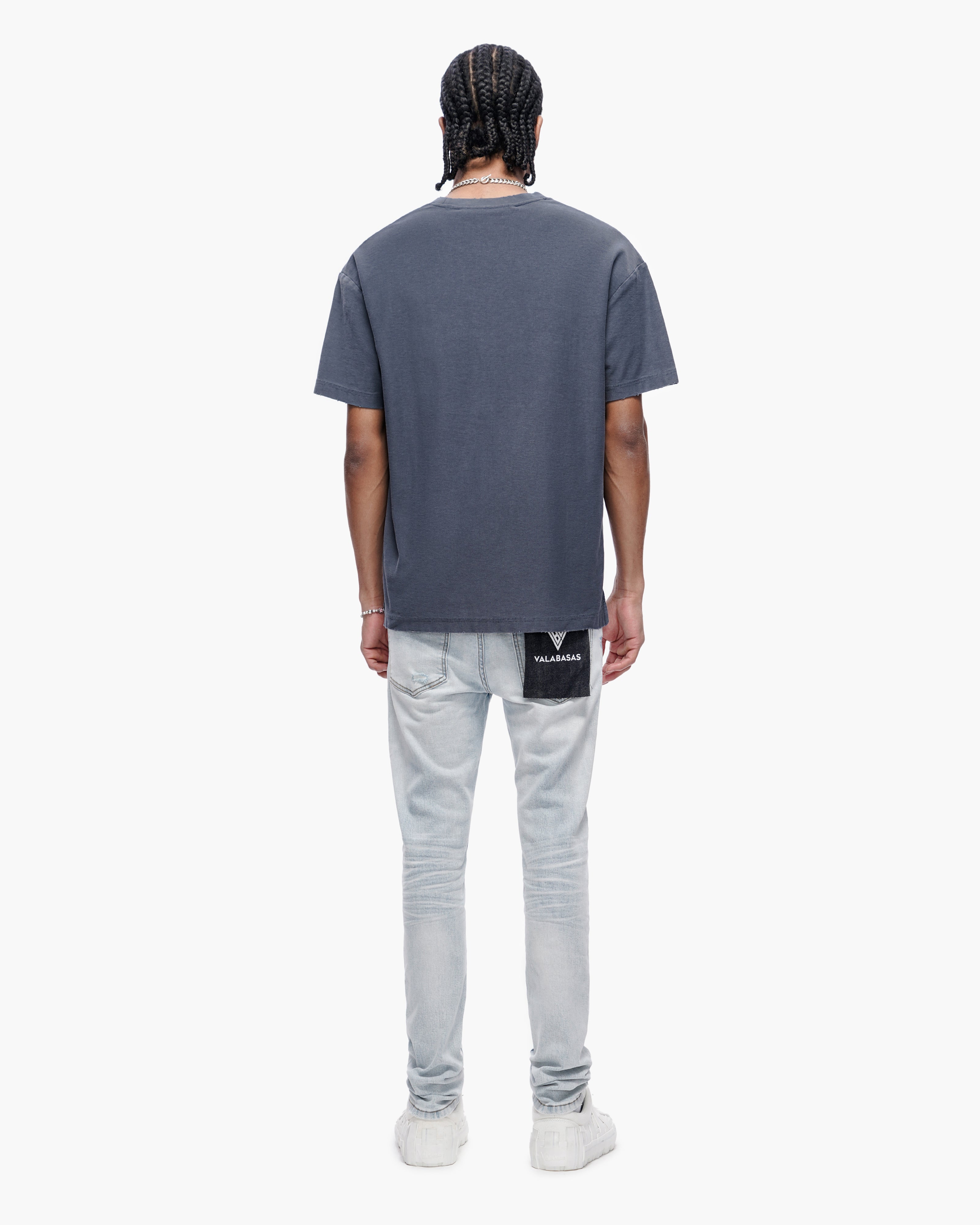 Valabasas Distressed Skinny Jeans - Stretch Denim