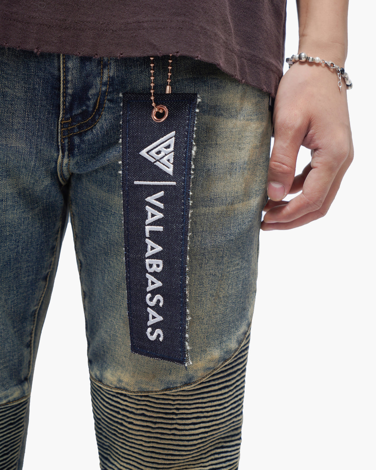 Mr.Biker Vintage Blue Skinny Jeans