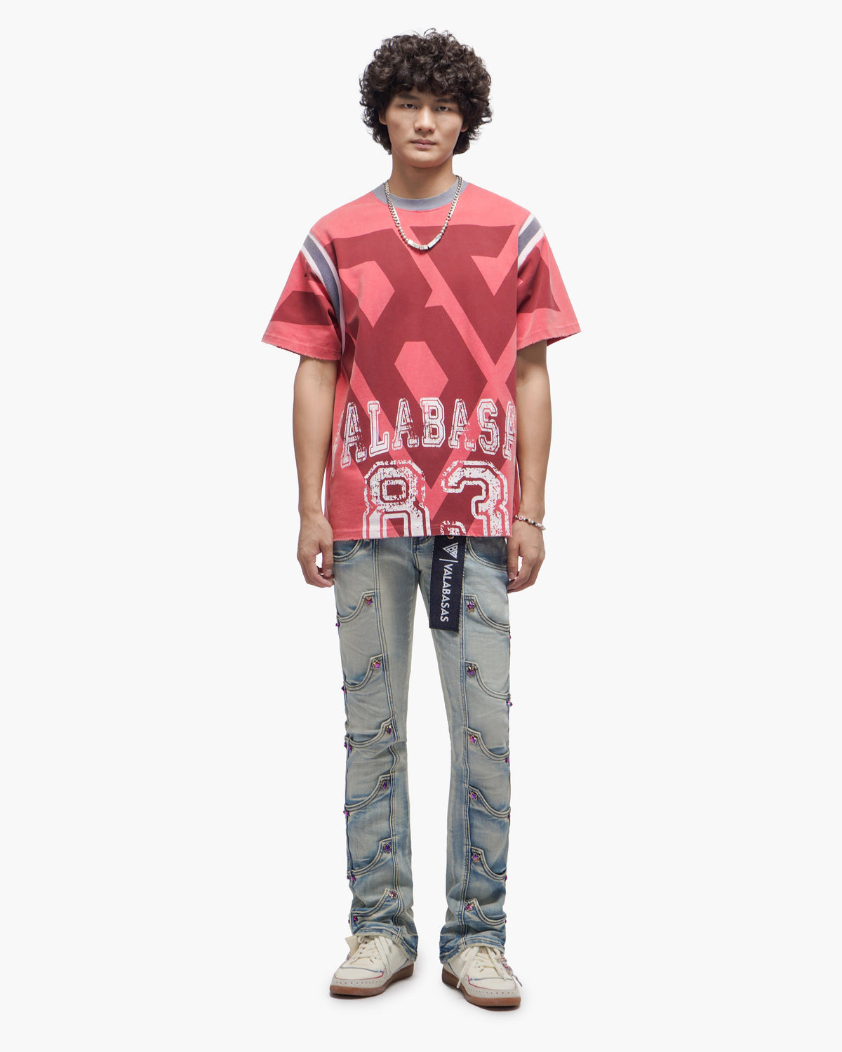 Valabasas Star Jeans - Stacked Light Blue Wash