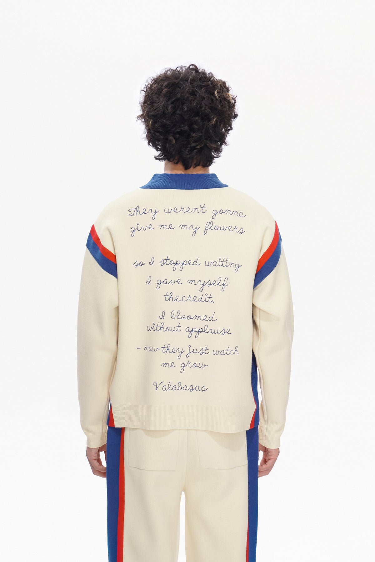 Valabasas Script Jacket - Embroidered Apricot