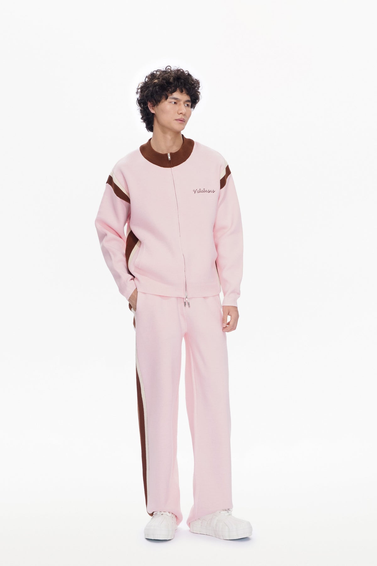 Valabasas Script Jacket - Embroidered Pink