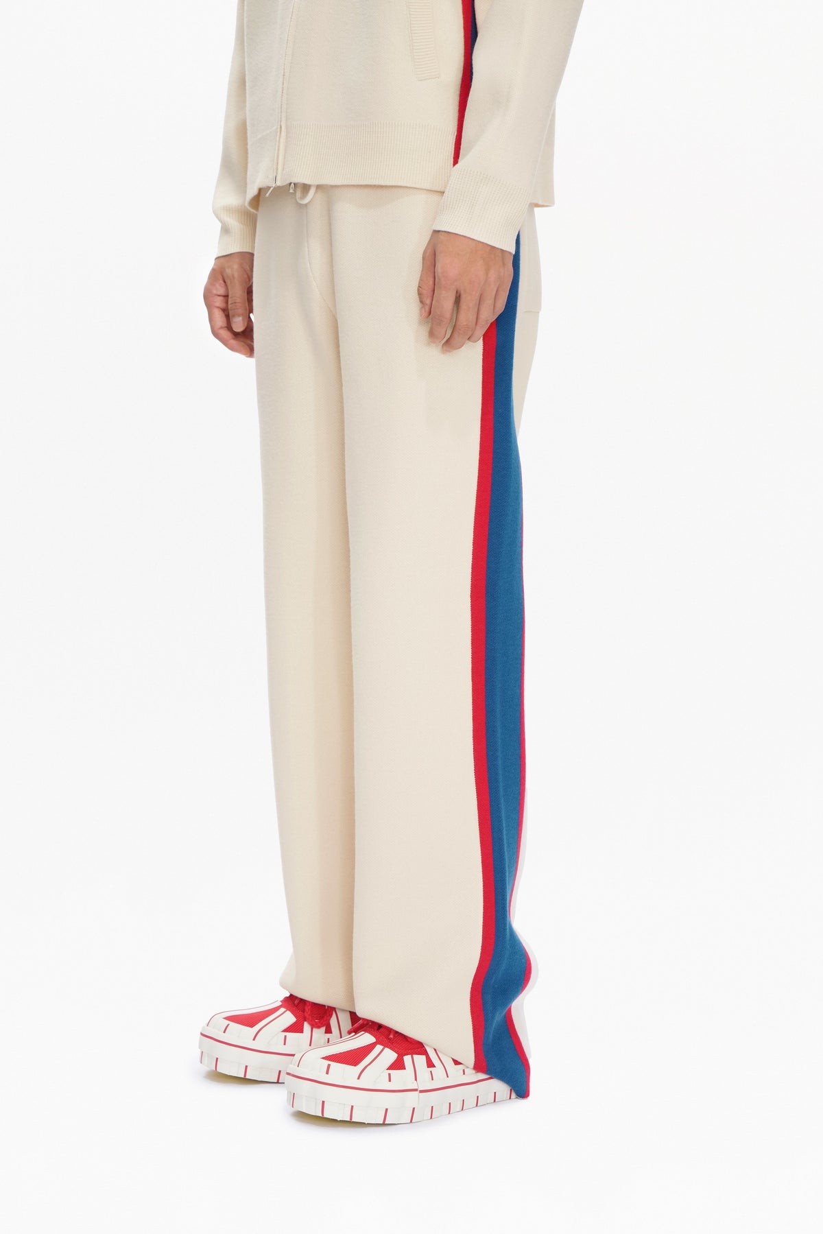 Valabasas Stripe Jogger-Pants - Relaxed Fit Apricot