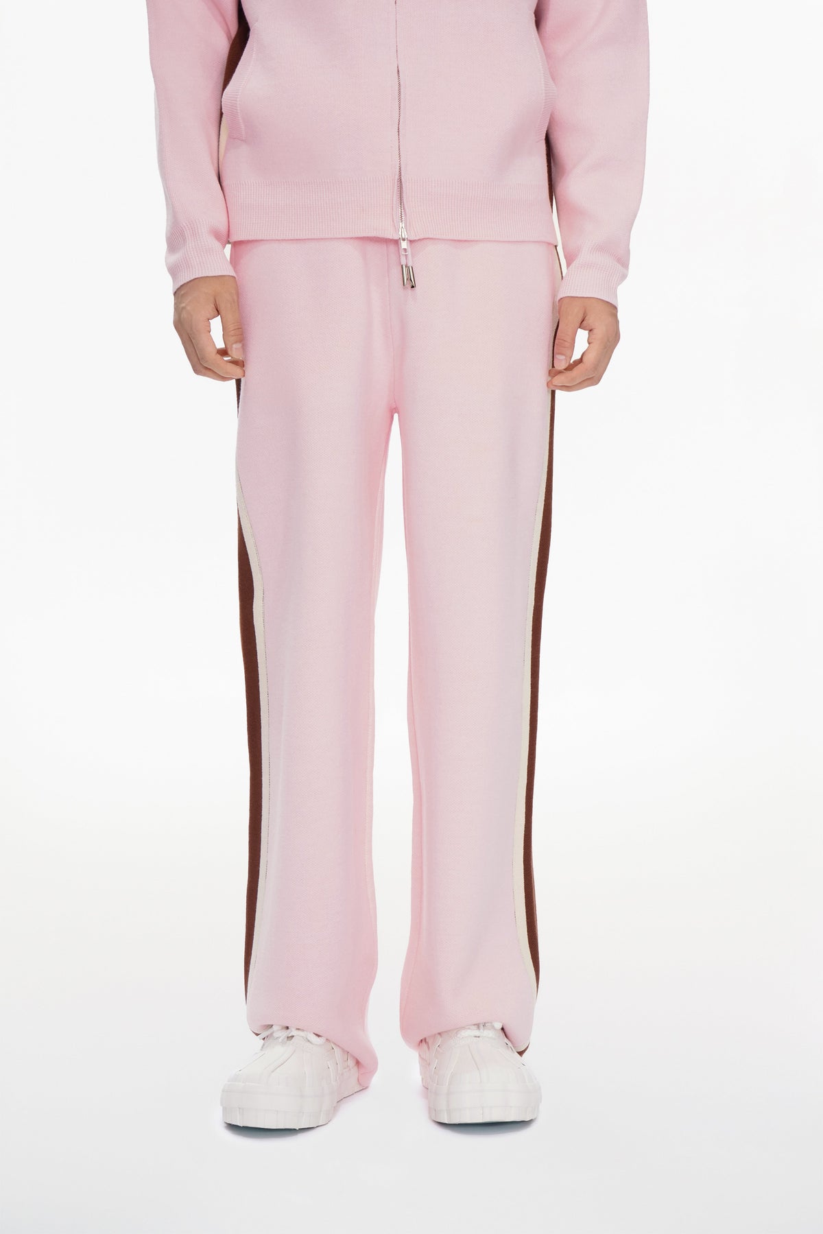 Valabasas Contrast Jogger-Pants - Relaxed Fit Pink